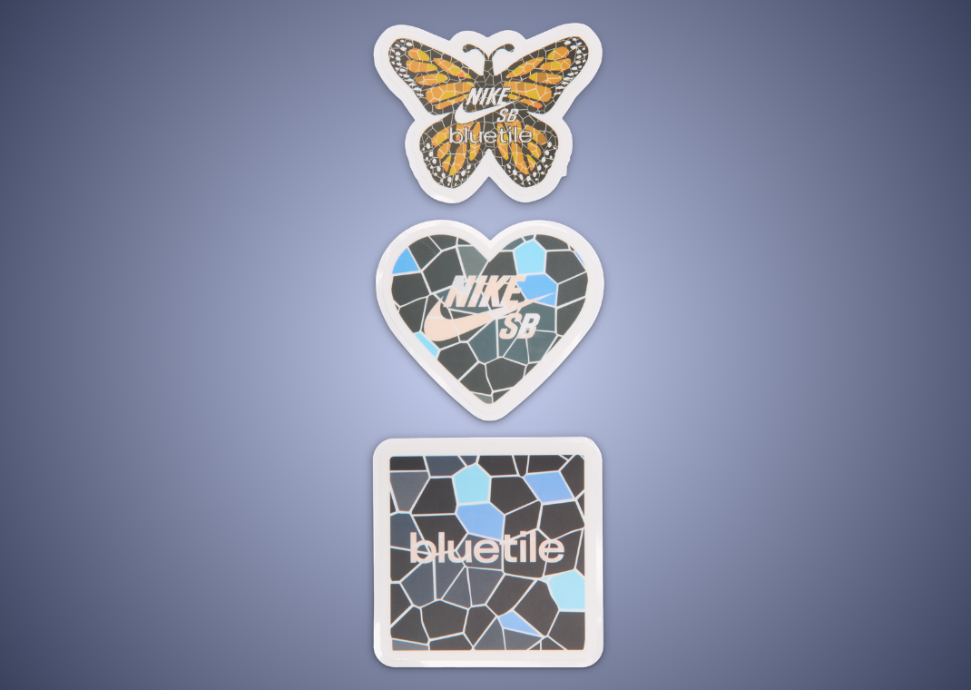 Bluetile Skate Shop x Nike SB Dunk Low Monarch - Stickers