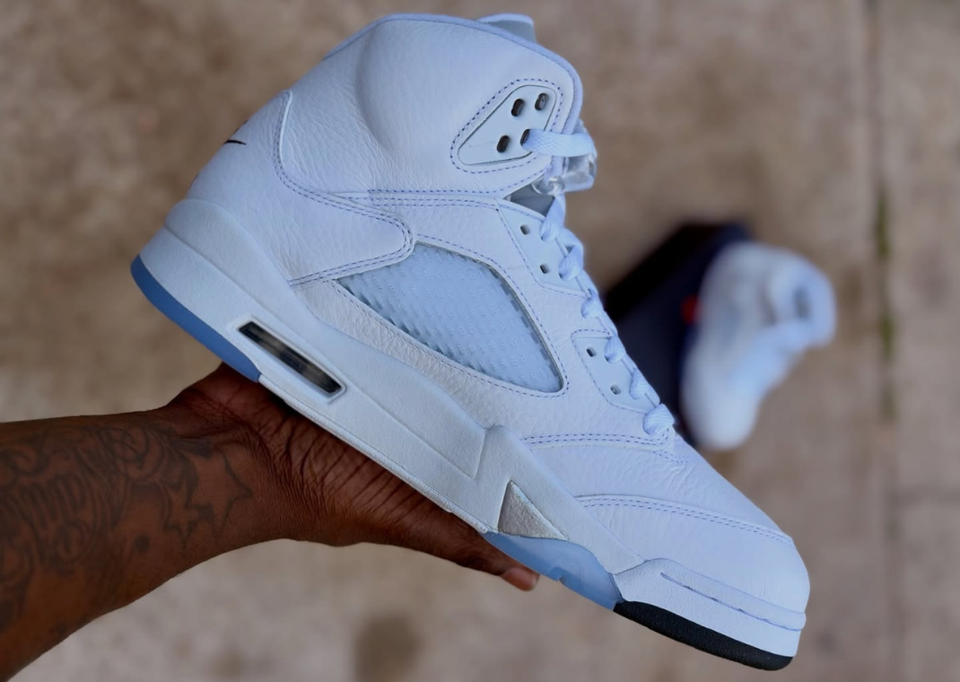Air Jordan 5 Retro White Metallic