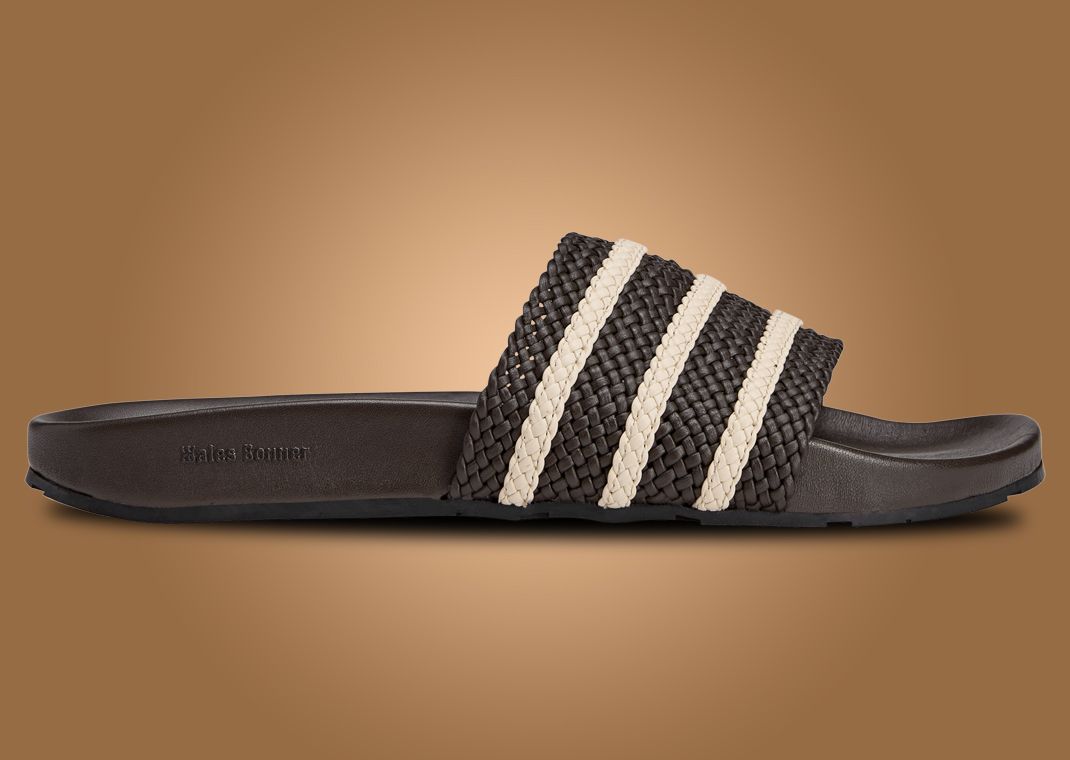 Wales Bonner x adidas Adilette Dark Brown Lateral