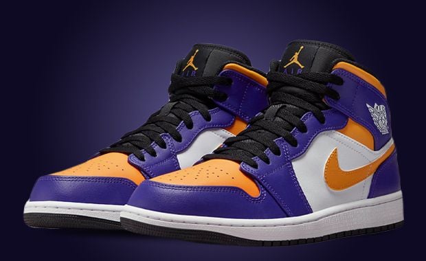 Another Air Jordan 1 Mid In Lakers Colors