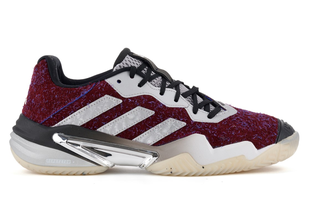 Brain Dead x adidas Barricade 13 Burgundy - Lateral