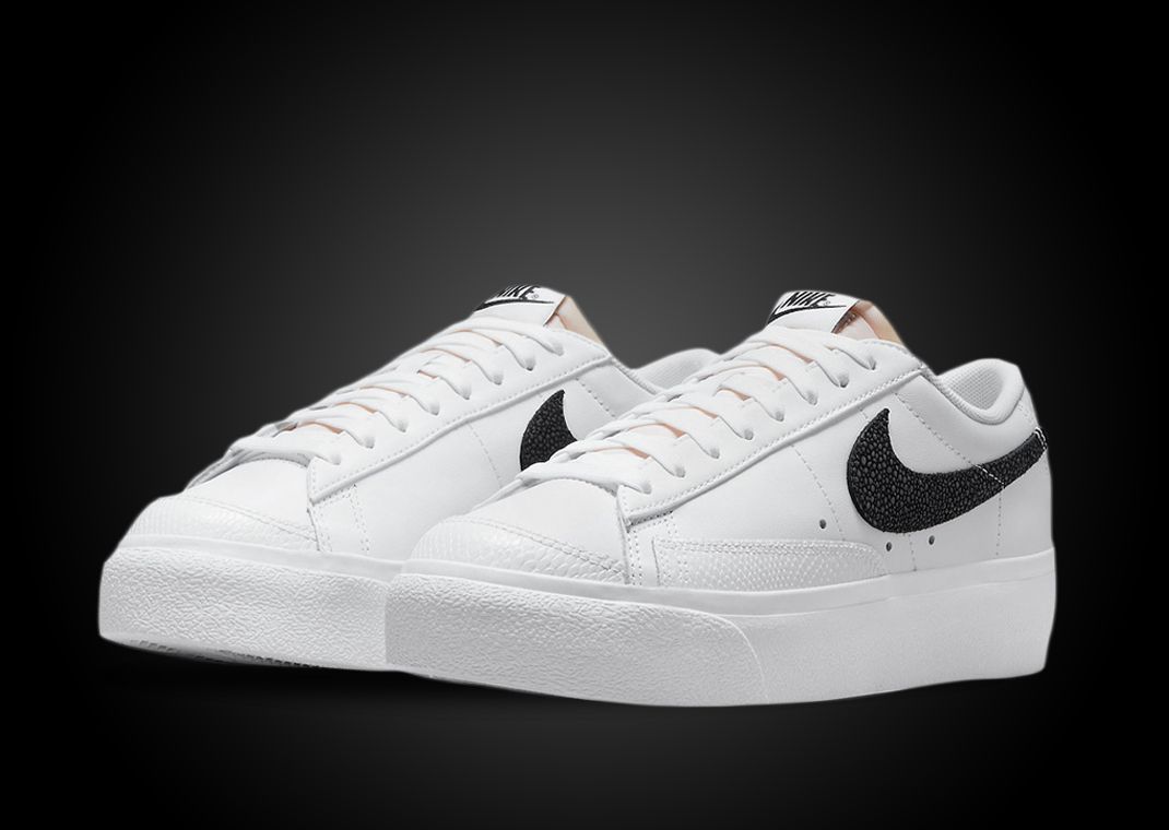 Nike Blazer Low Platform Reptile White Black (W)