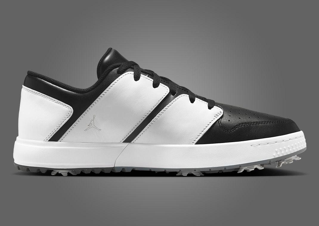 Air Jordan Nu Retro 1 Low Golf Black White Medial