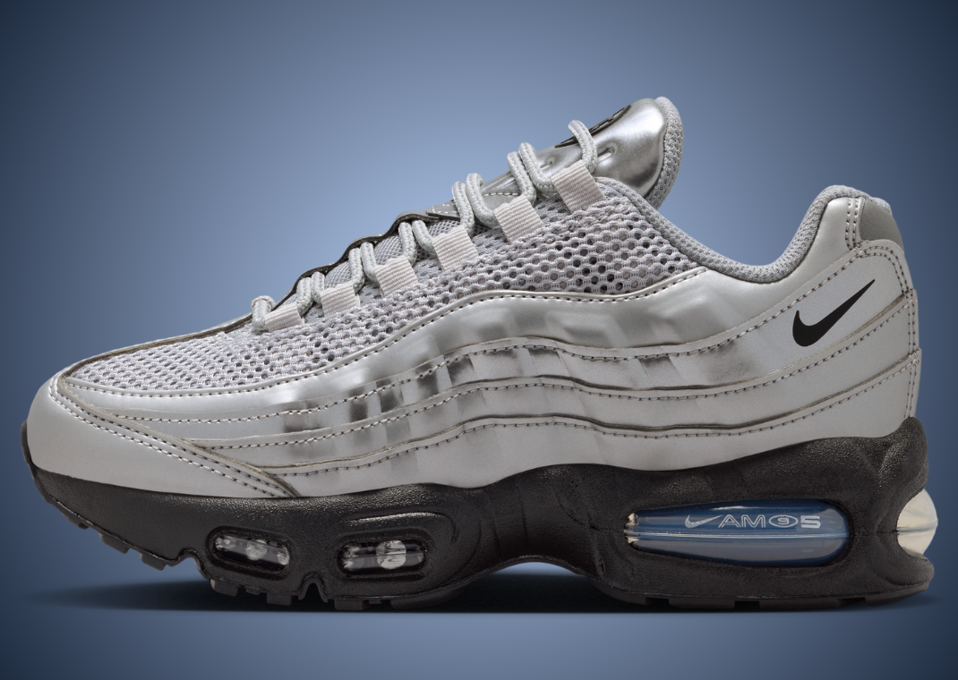 Nike Air Max 95 Big Bubble Total 90 Metallic Silver Lateral