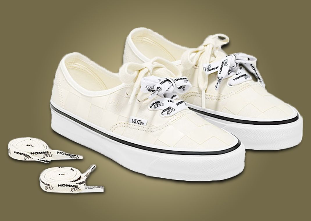 HommeGirls x OTW by Vans Authentic 44 White Grey Angle & Laces