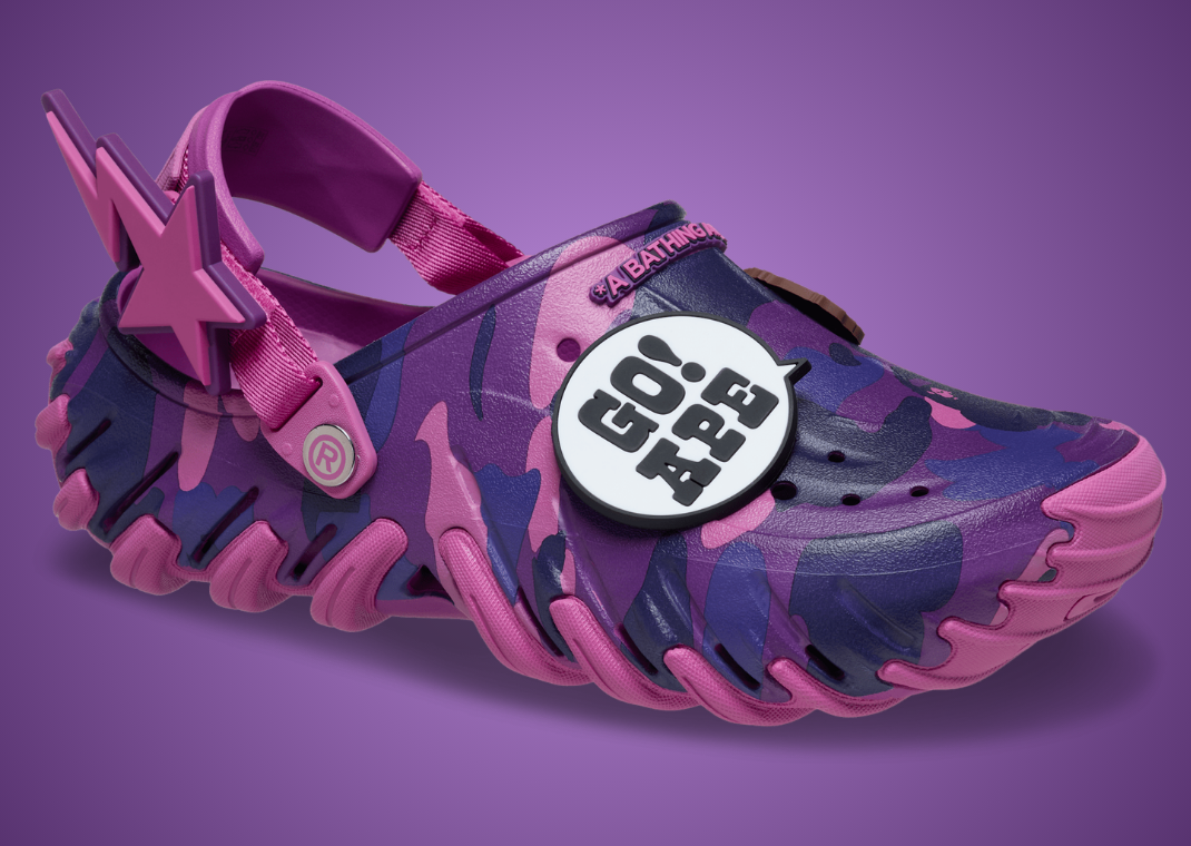 BAPE x Crocs Echo RO Clog Purple Angle