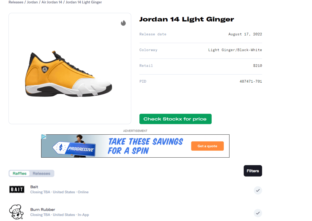 Air Jordan 14 Retro Light Ginger Raffle Guide