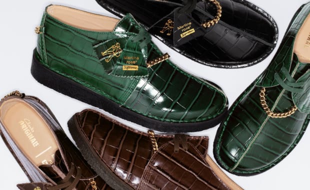 The Martine Rose x Supreme x Clarks Originals Desert Trek Pack Releases This Week