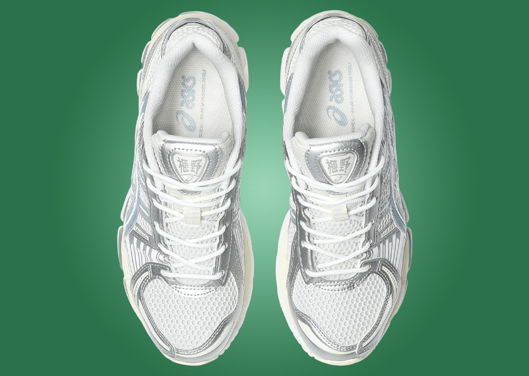 Asics Gel-Kayano 12.1 Metallic Silver Ice Blue Top