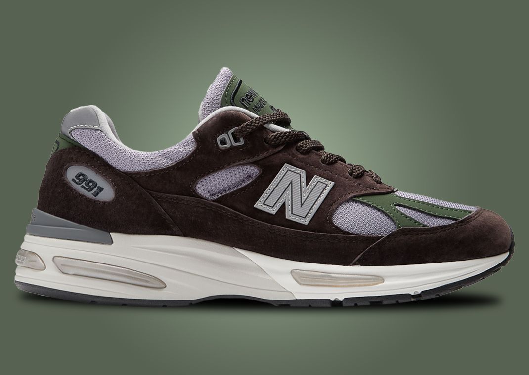 New Balance 991v2 Made in UK Essentially Offbeat Licorice Lateral
