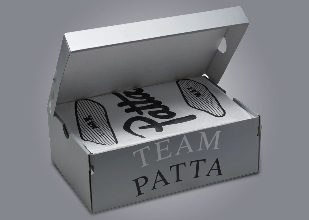 Patta x Nike Air Max 90 Waves Particle Grey Coconut Milk Packaging