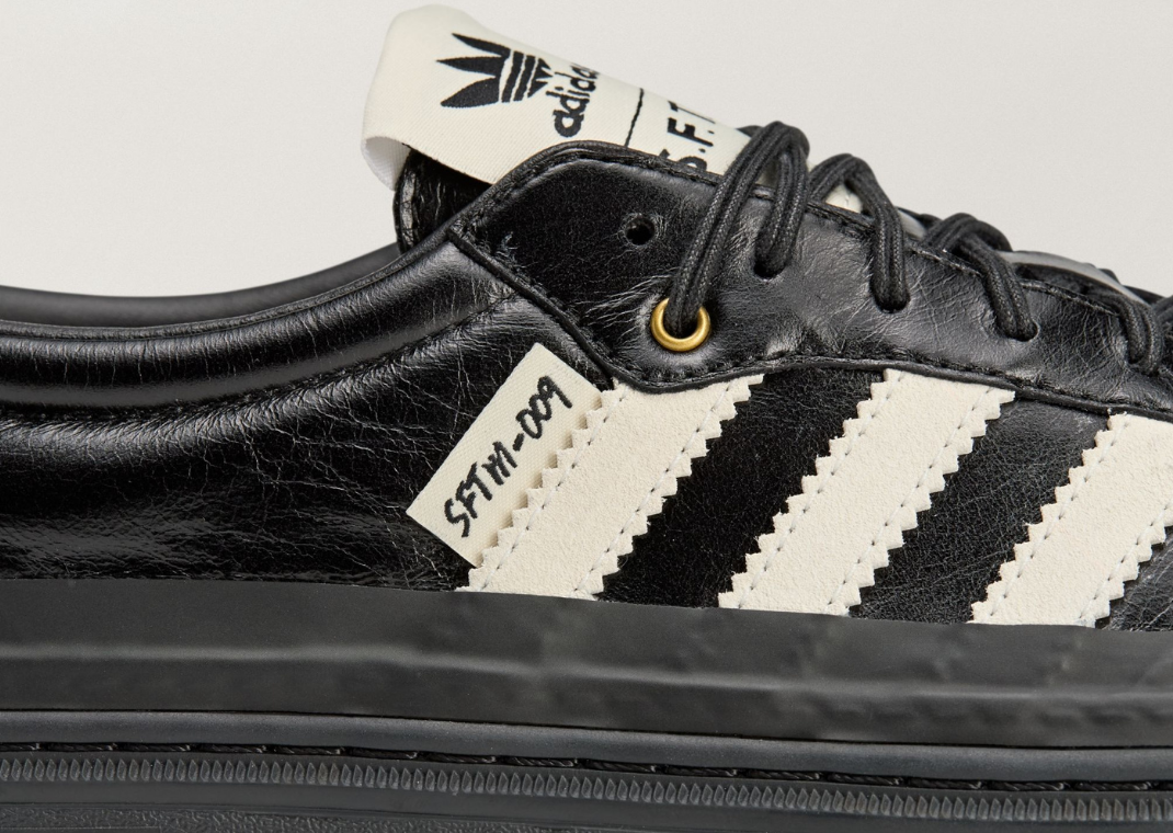 Song For The Mute x adidas Samba LX Black White - Detail