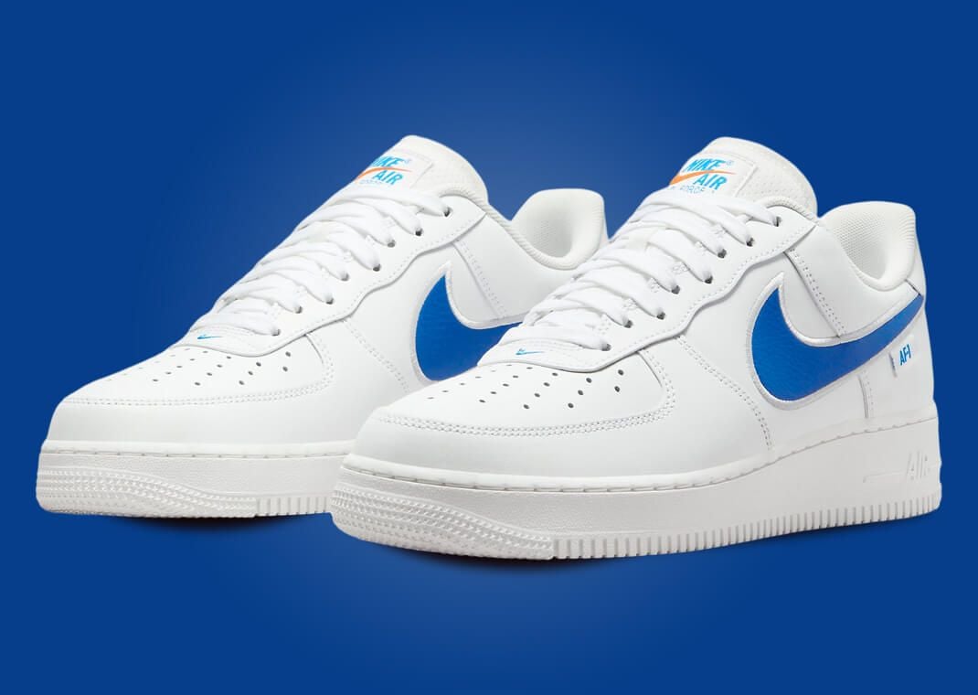 This Nike Air Force 1 Low Oversized Swoosh Features Photo Blue Accents