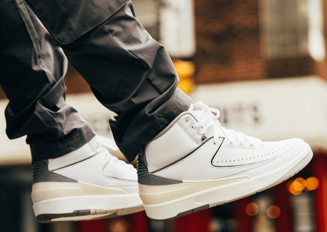 Air Jordan 2 Cement Grey On Foot (DR8884-100)