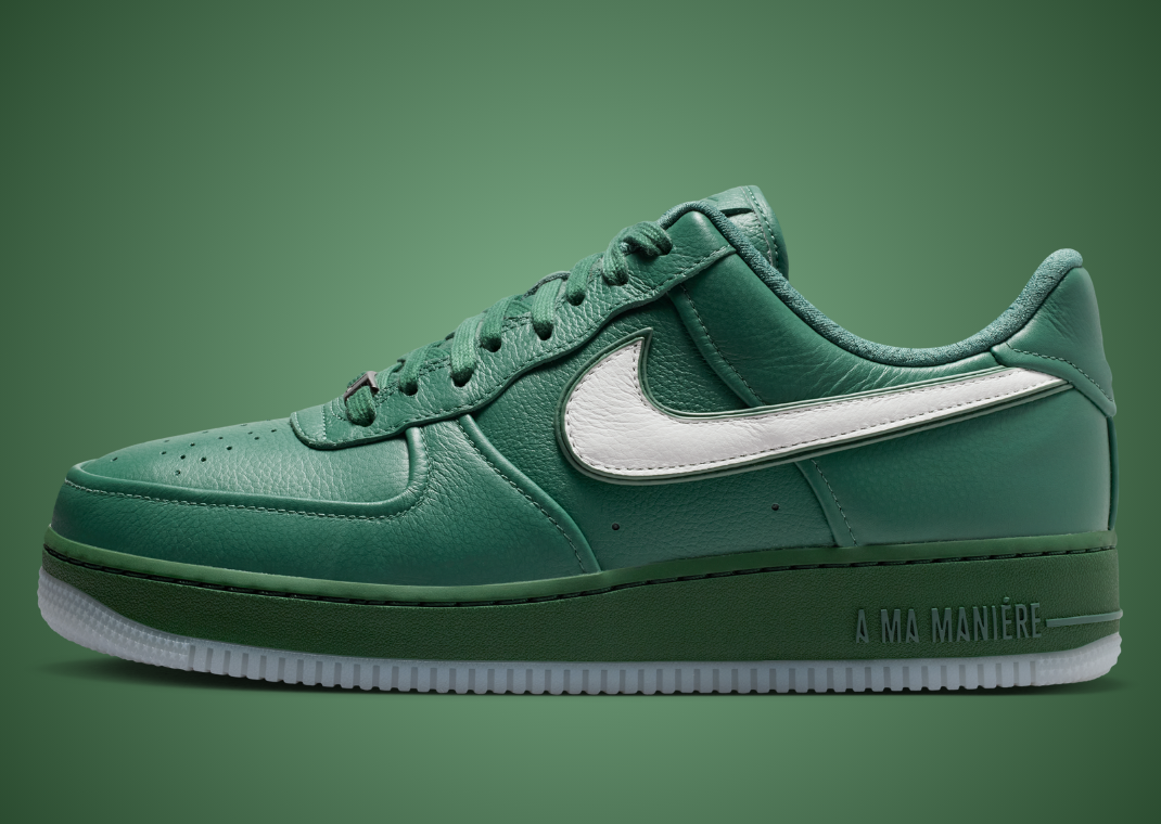 A Ma Maniere x Nike Air Force 1 WYWS Green Stonen - Lateral