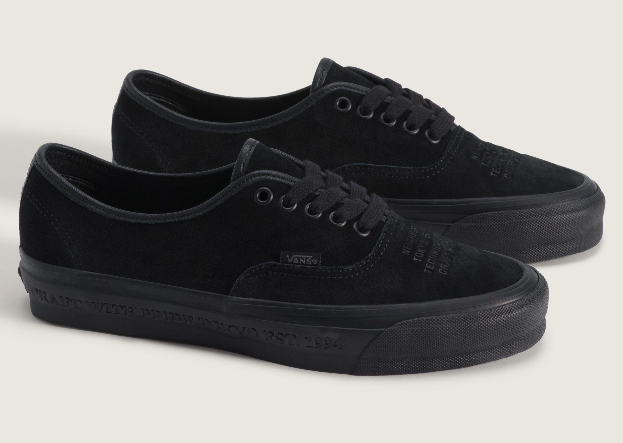 NEIGHBORHOOD x Vans Authentic 44 Black - Angle