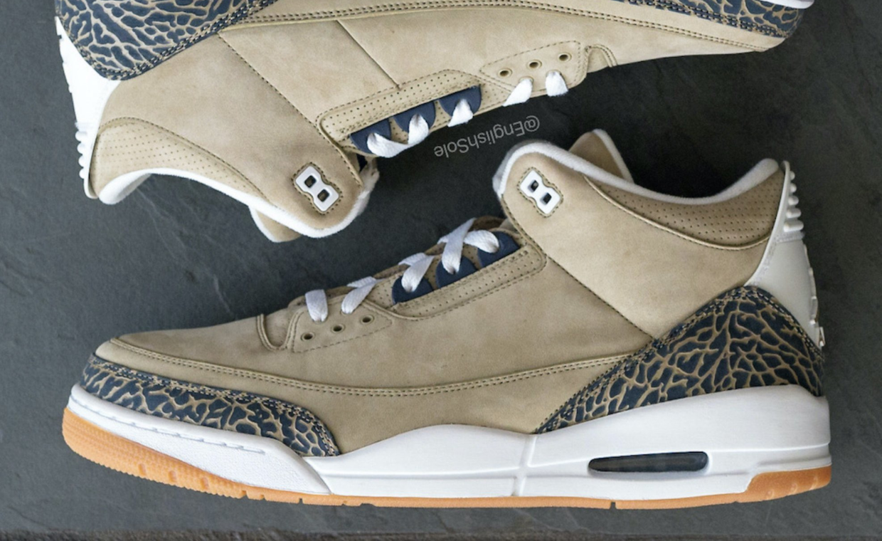 A Rare Jordan 3 Khaki Sample is Finally Getting a Retail Release