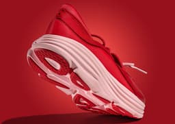HOKA Bondi Mary Jane Cerise - Back Angle