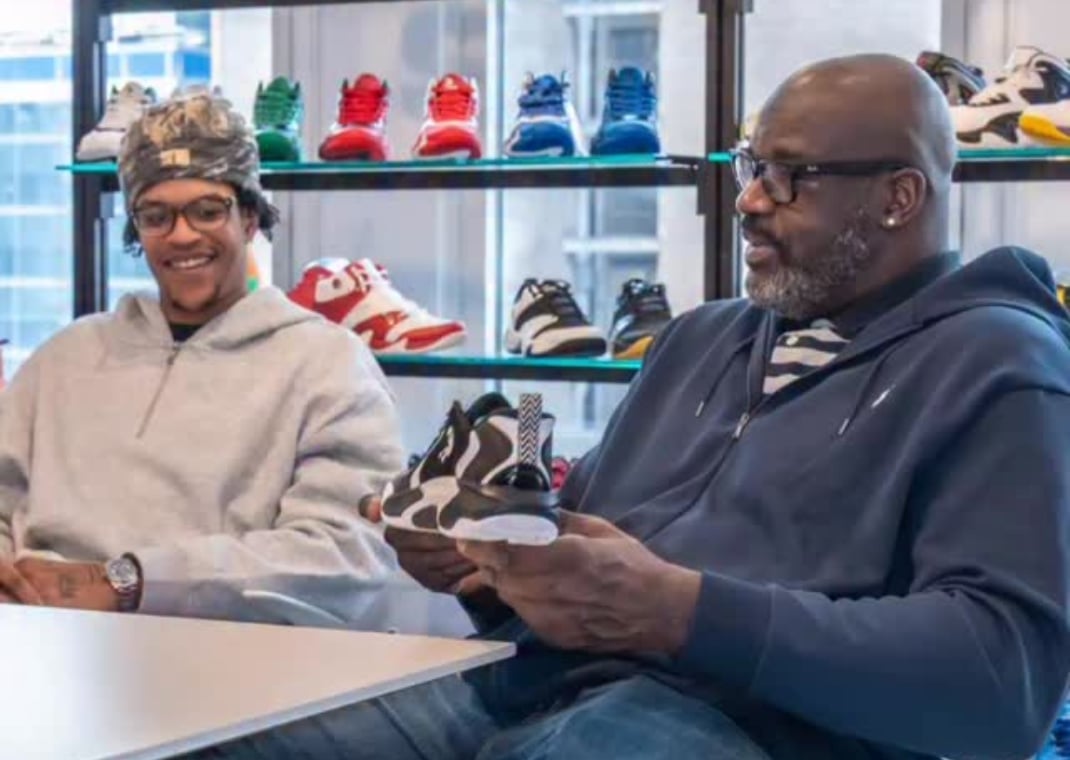 Shareef O’Neal with his father Shaq