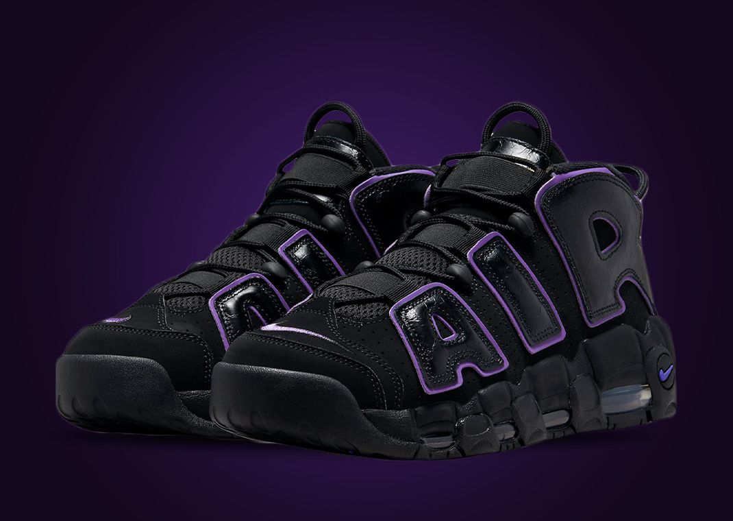 Nike Air More Uptempo Black Action Grape