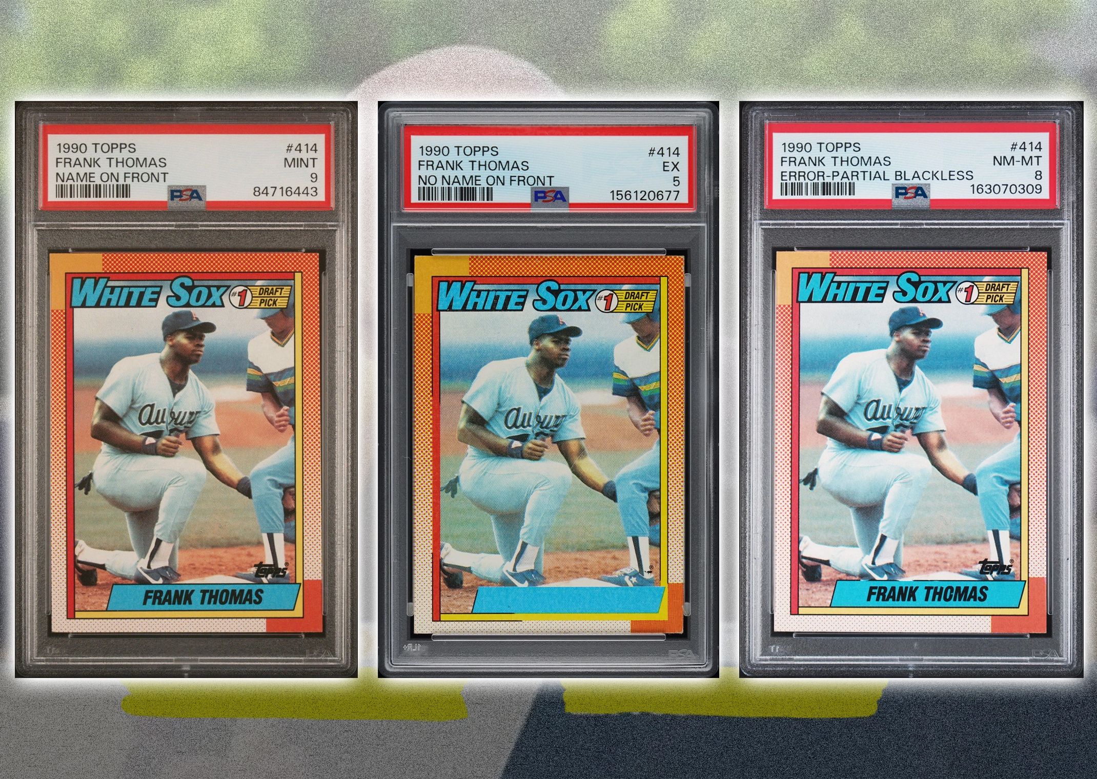 Frank Thomas Topps No Name Errors