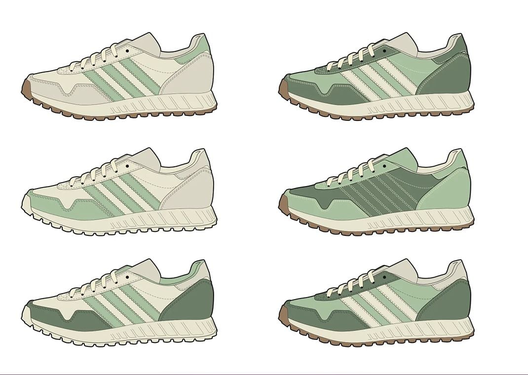 Early renderings of the END. x adidas Prototype TRX