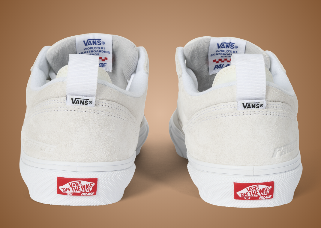 Palace x Vans Low 2 White Heel