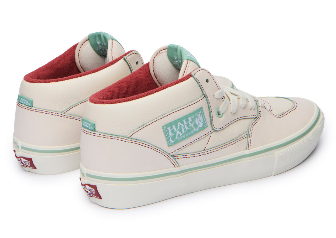 Crenshaw Skate Club x Vans Half Cab White - Heel Angle