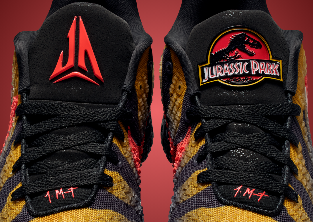 Jurassic Park x Nike Ja 3 Anthracite - Detail