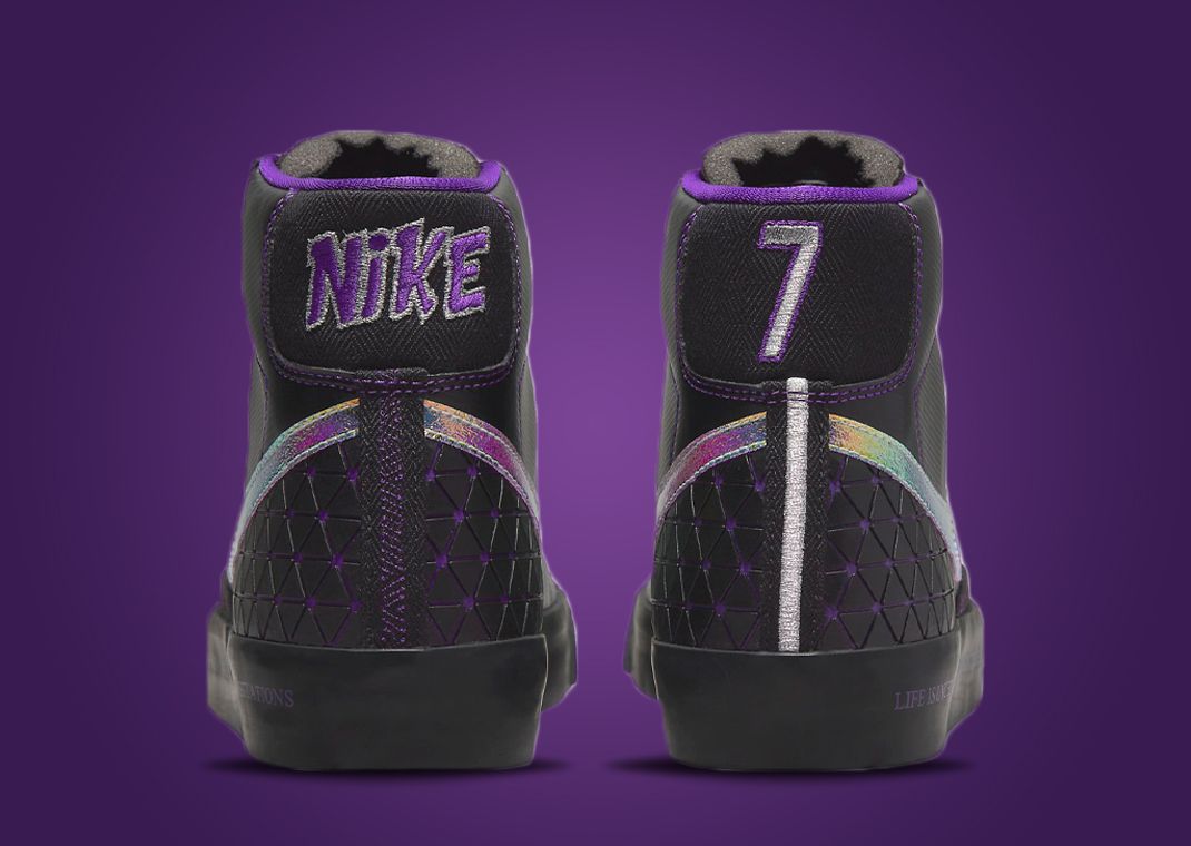 nike blazer black and purple