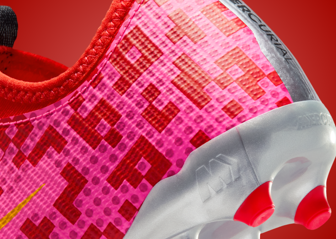 LEGO x Nike Mercurial Vapor Academy Rush Red (GS) - Heel Detail
