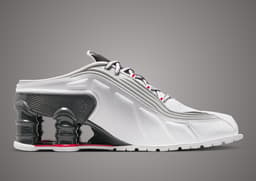 Martine Rose x Nike Shox MR4 Mule White (W) - Medial