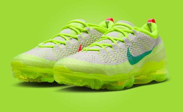 The Nike Air VaporMax 2023 Flyknit Gets Wild in Vast Grey Volt