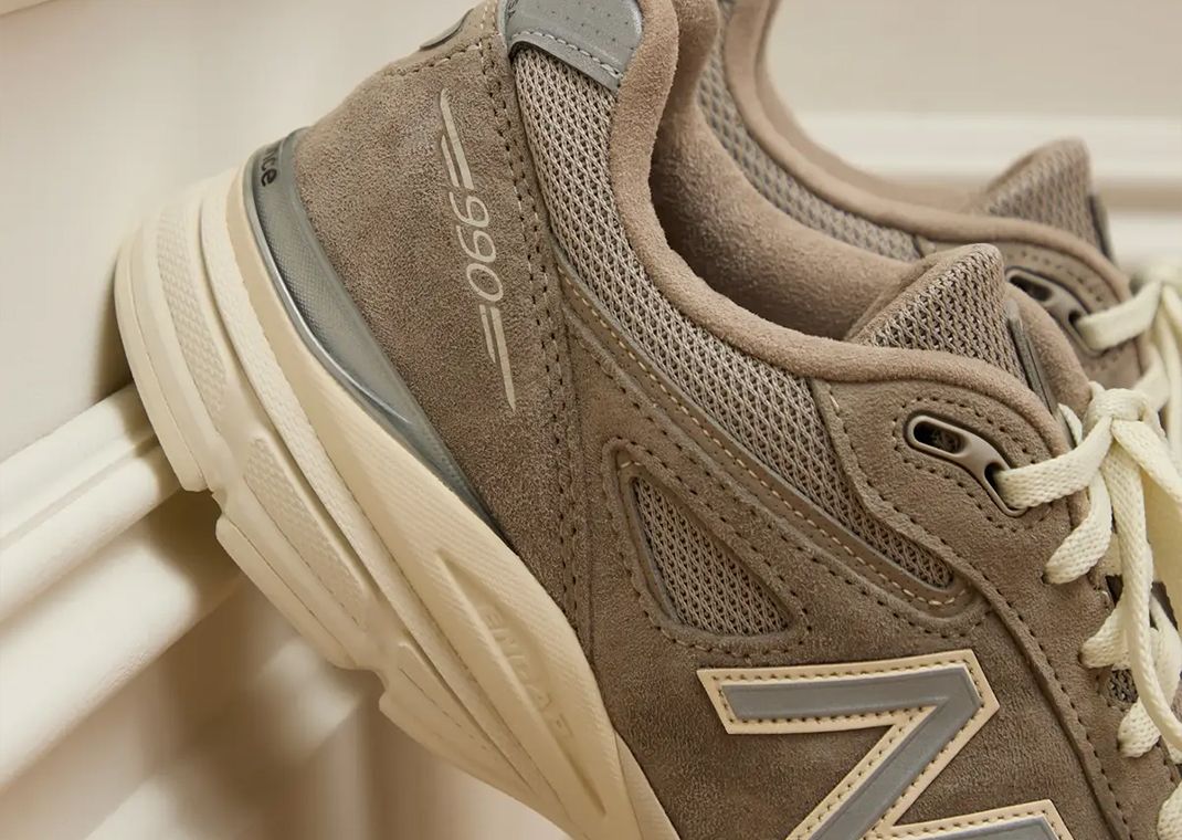 The Kith x New Balance 990v4 Made in USA Moonrock Releases October 