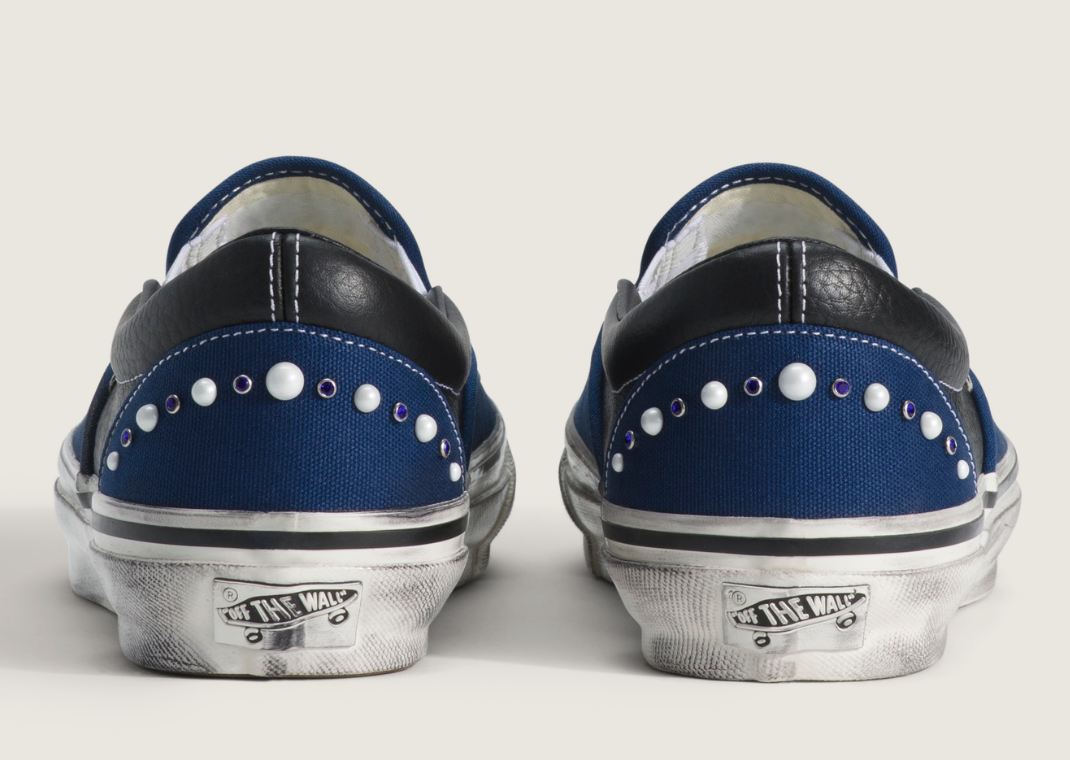 Vans Premium Classic Slip-On Pearlized Pack Indigo Blue - Back