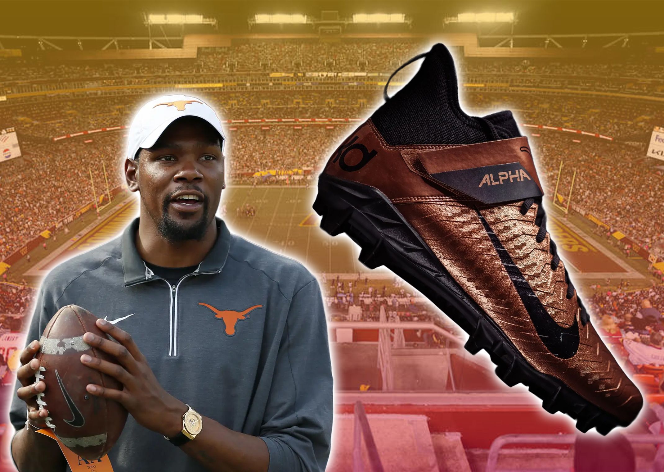 Custom Nike Cleats with KD branding