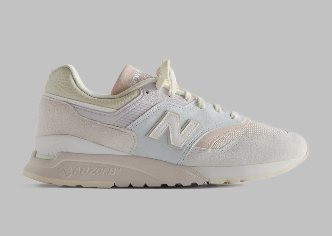 Ronnie Fieg Kith x New Balance 997.5 Easter White Ice Blue Peach Lateral