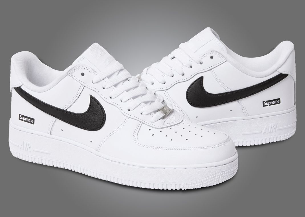Supreme x Nike Air Force 1 Low White Black