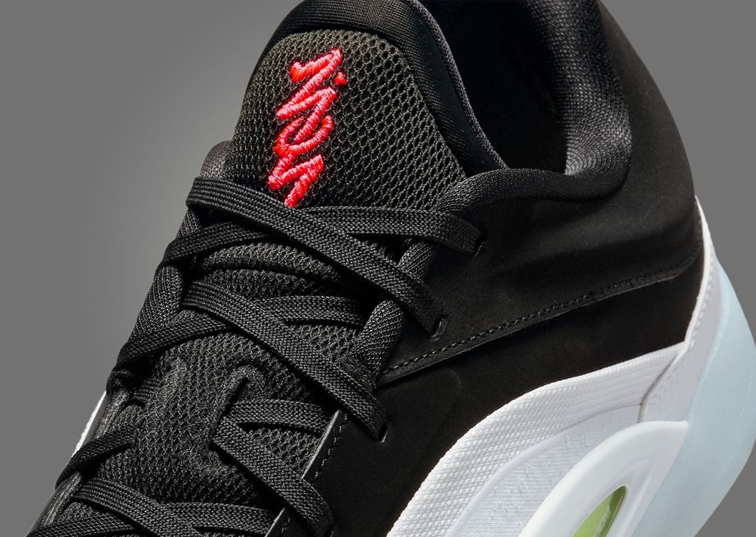 Jordan Zion 4 Black White Crimson