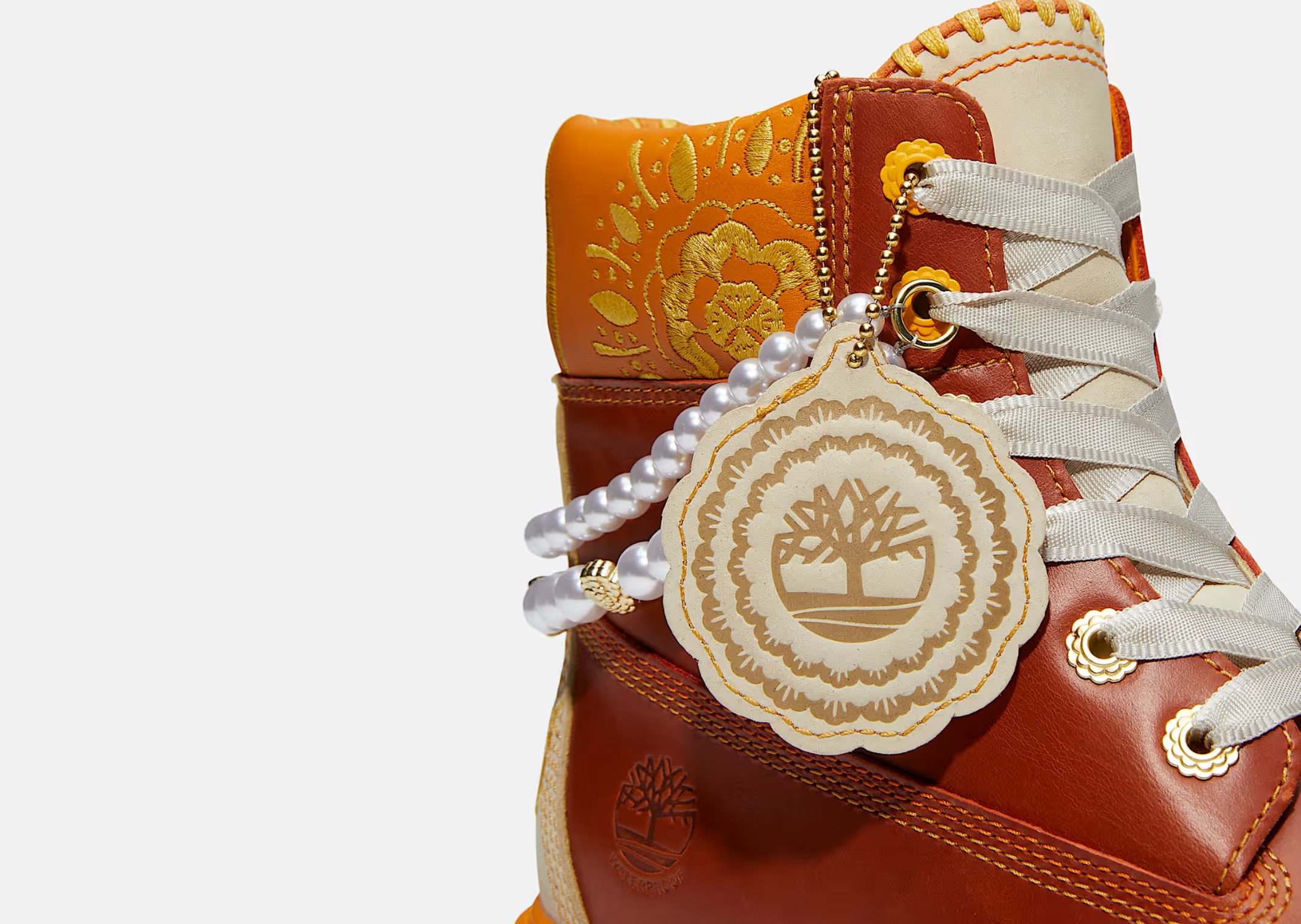 Timberland 6-Inch Boot Platform Día de Muertos Rust Full-Grain (W) - Detail