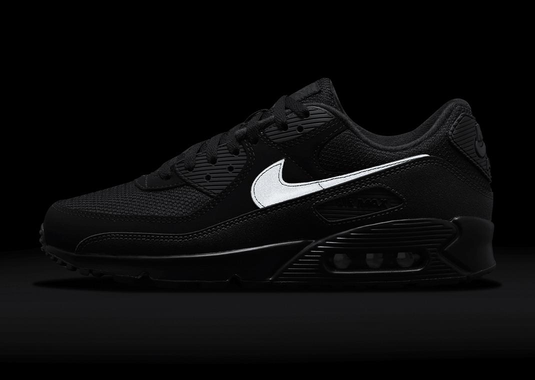 Nike Air Max 90 3M Swoosh Black 3M Lateral