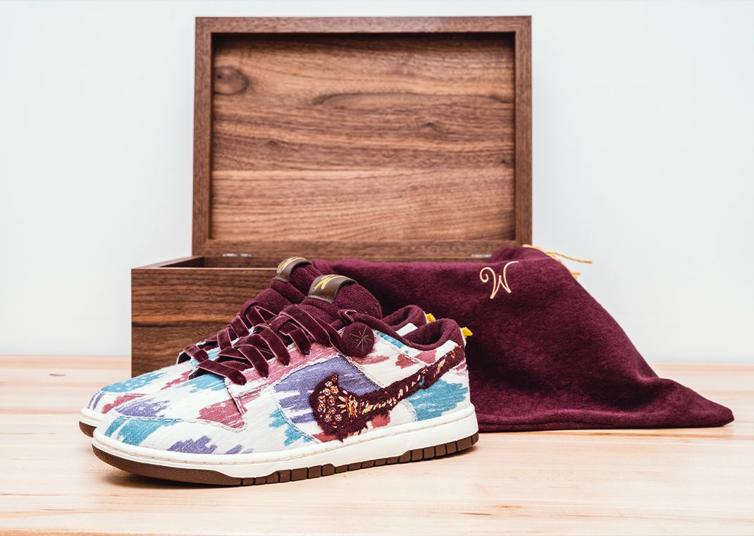 Nike Dunk Low Wonka Sneaker And Packaging