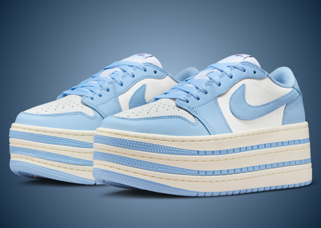 Air Jordan 1 Low Triple Stack UNC (W) - Angle
