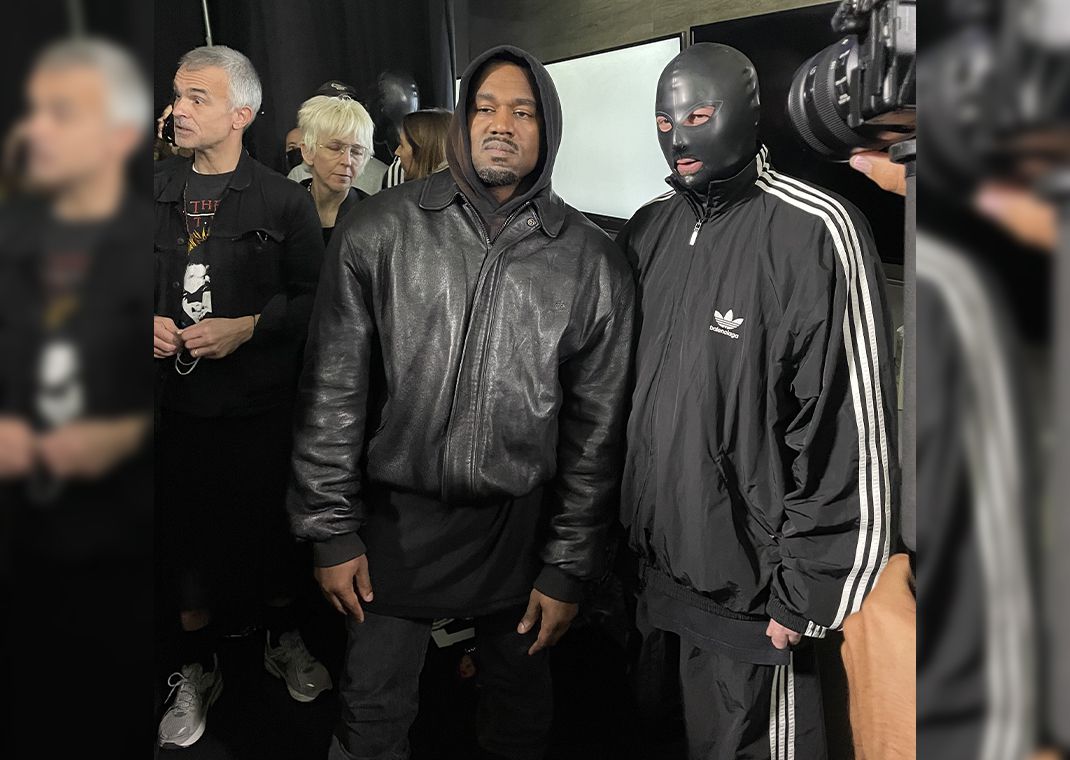 Ye (Left) & Demna (Right) at a Balenciaga Show in NYC