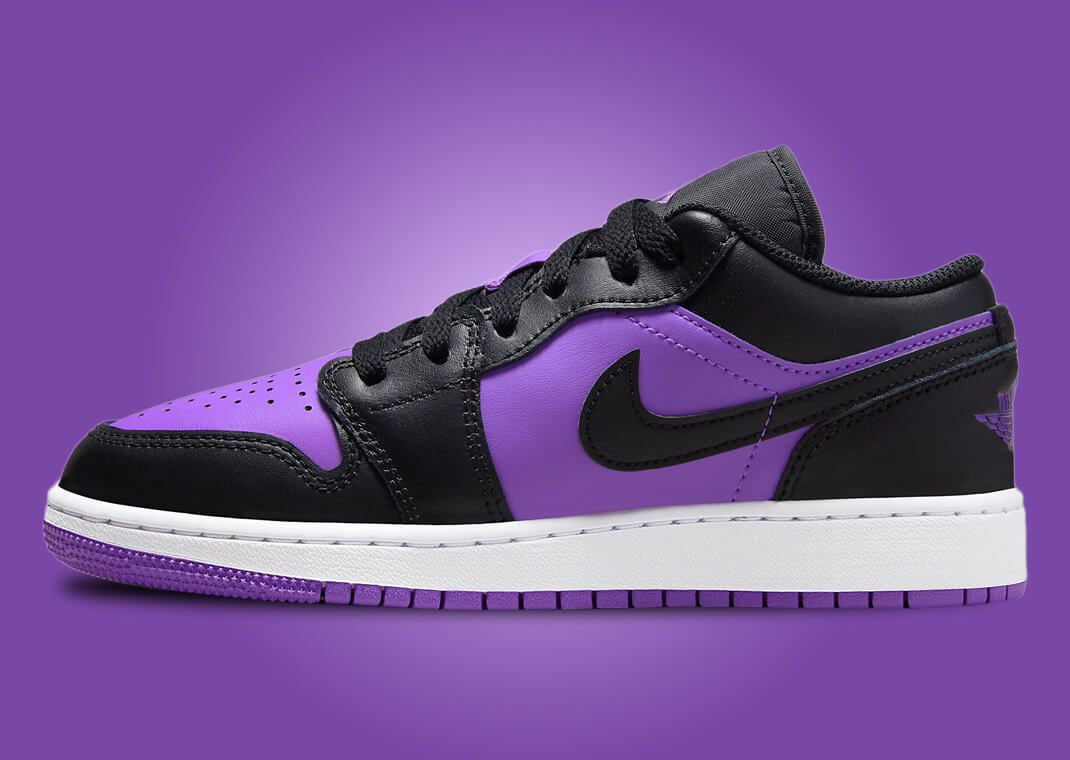 NIKE☆AIR JORDAN 1☆LOW★PURPLE VENOM★23cm Air Jordan 1 Low GS Purple Venom - Sep 2023 - 553560-505