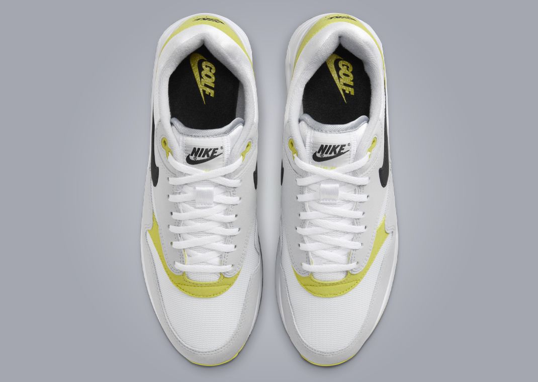 【新品】 Nike Air Max 1 ‘86 ゴルフ（白/グレー/イエロー） The Nike Air Max 1 '86 OG Golf Wolf Grey Bright Cactus