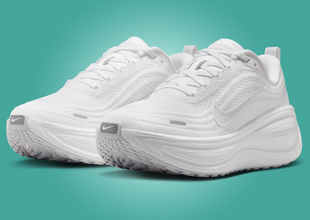 Nike Vomero Plus Triple White (W) Angle