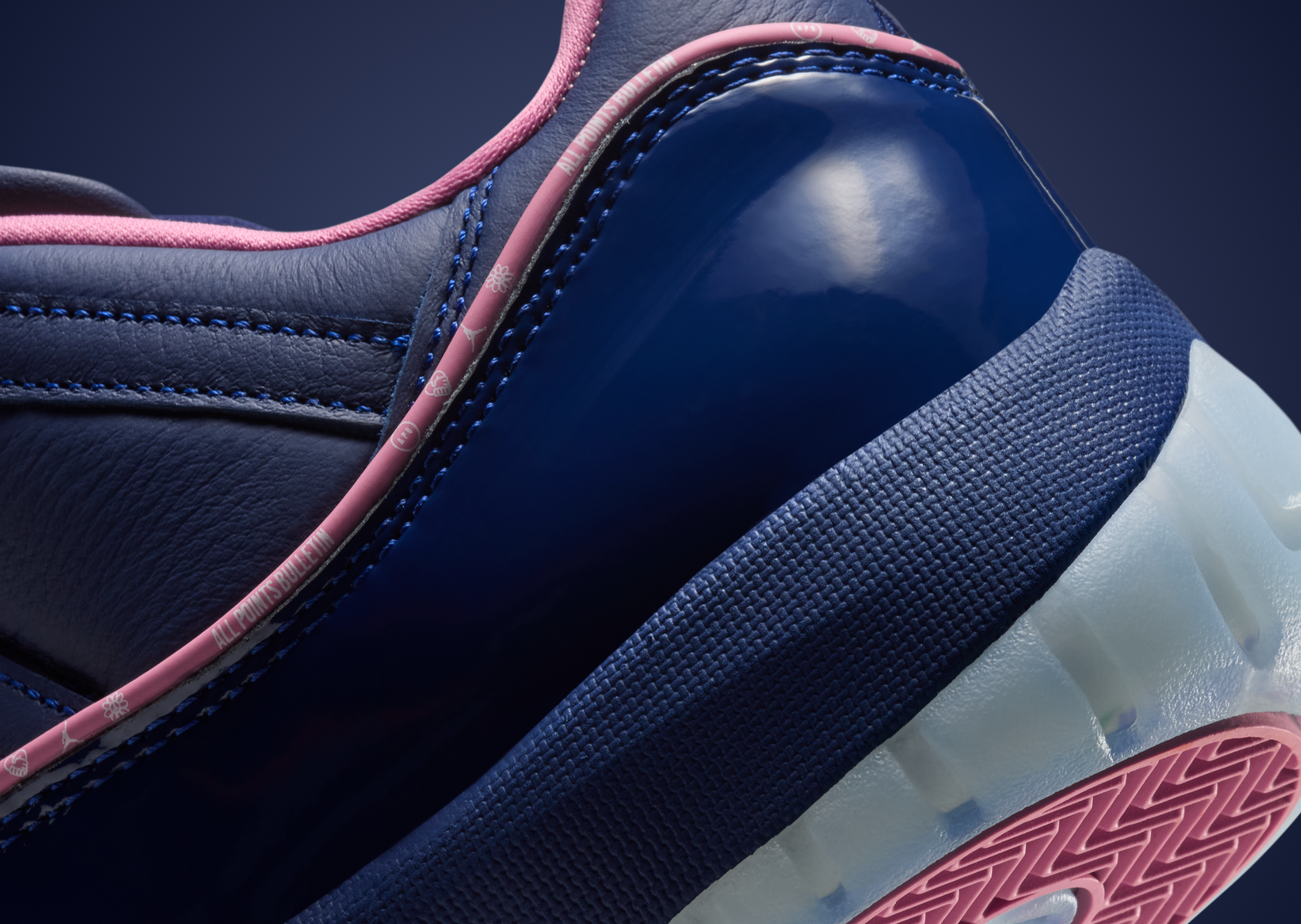 APB x Air Jordan 11 Retro Low Binary Blue - Heel Detail