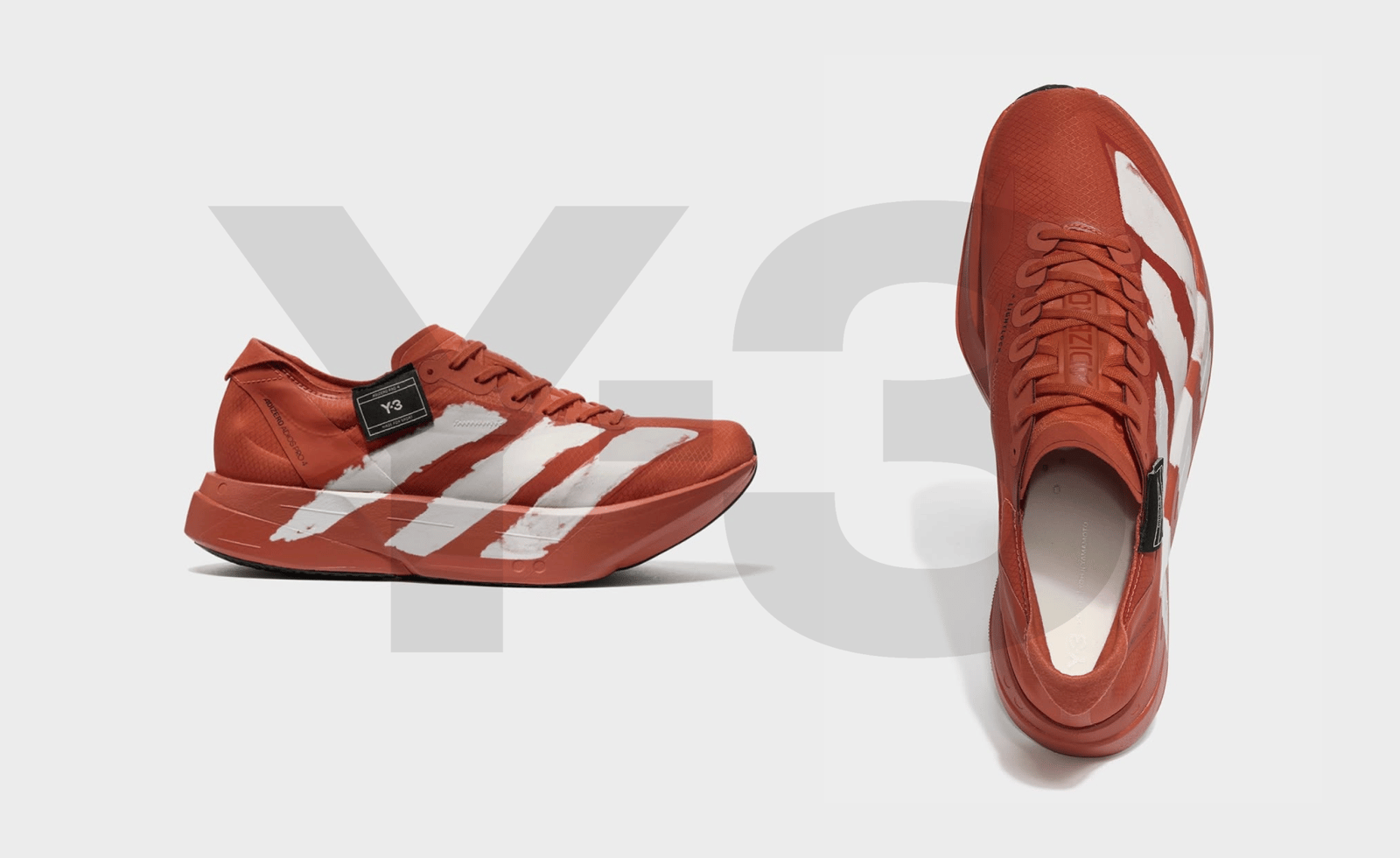 adidas Y-3 Adios Pro 4 in brick red