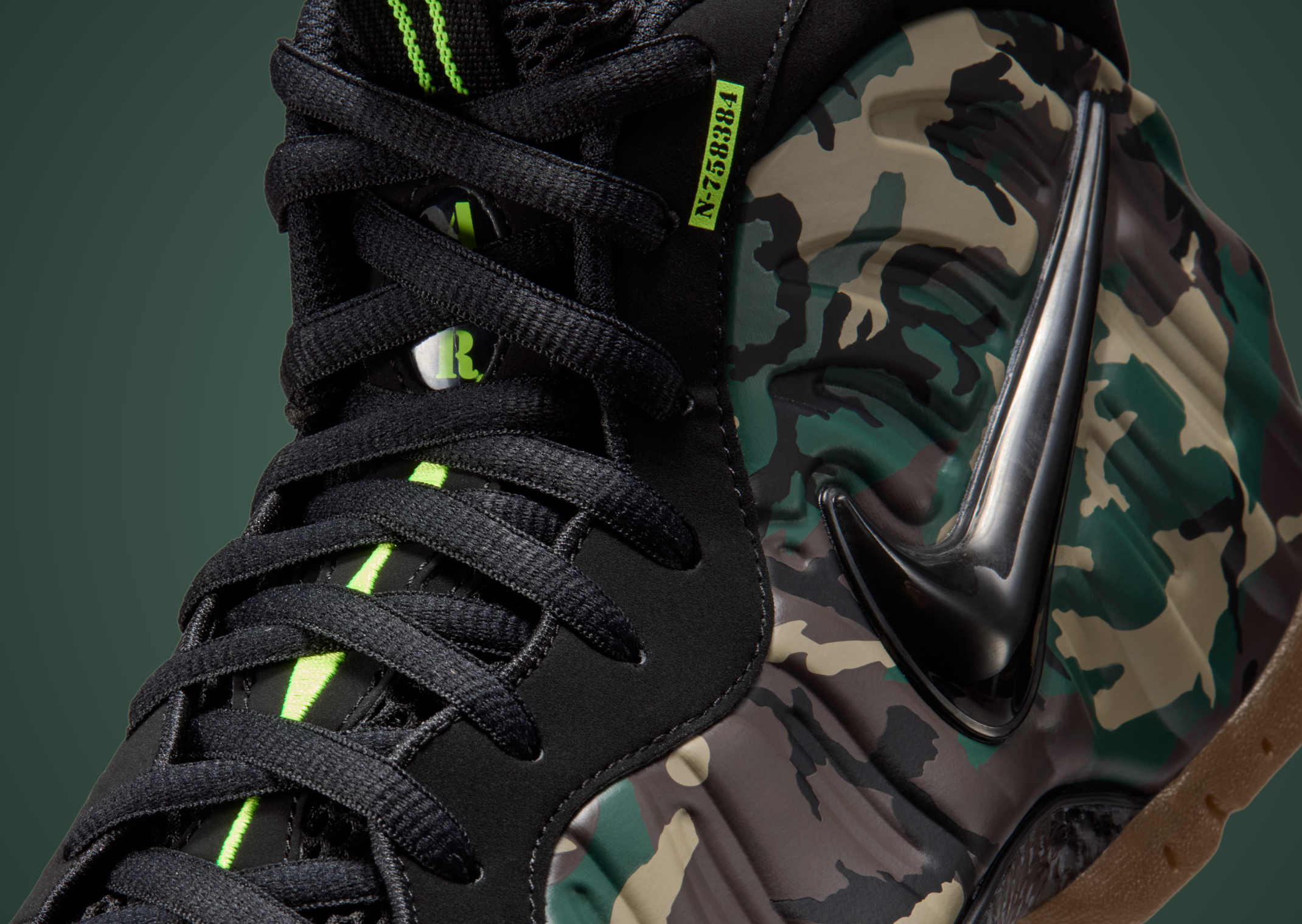 Nike Air Foamposite Pro Camo details